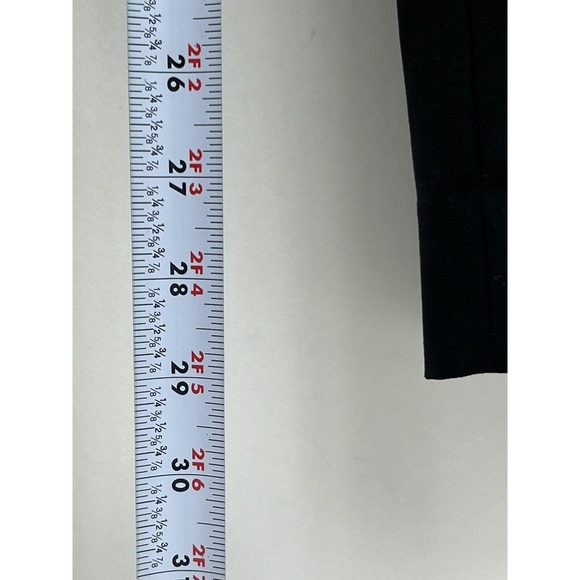 Banana Republic Avery Long Pants Womens Size 2 Long Wool Blend Black Tapered - Picture 6 of 11